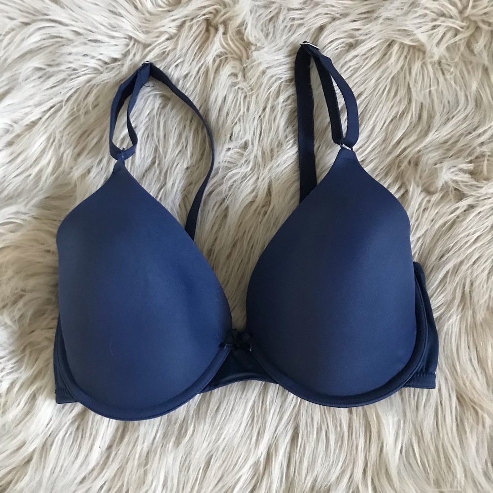 ❤️3X20 MAIDENFORM Underwire Light Padding Blue Bra | 36DD